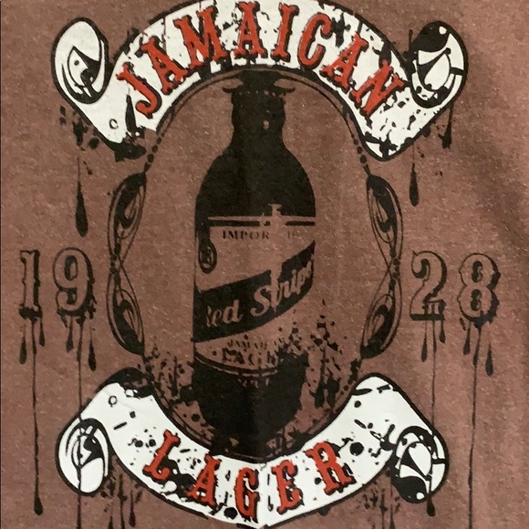 Red Stripe Jamaican Beer 🍺 Tee 🔥 - Picture 4 of 5